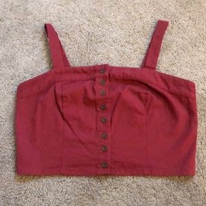 Sky and sparrow crop top